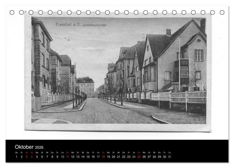 Produktbild: FFO-Geschichten. Historische Ansichtskarten aus Frankfurt (Oder) (Tischkalender 2026 DIN A5 quer), CALVENDO Monatskalender