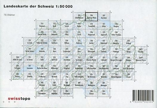 Produktbild: Swisstopo 1 : 50 000 Stein am Rhein