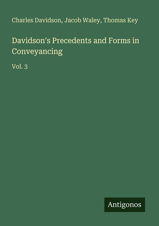 Produktbild: Davidson's Precedents and Forms in Conveyancing