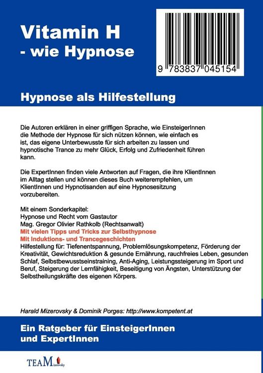 Produktbild: Vitamin H &ndash; wie Hypnose