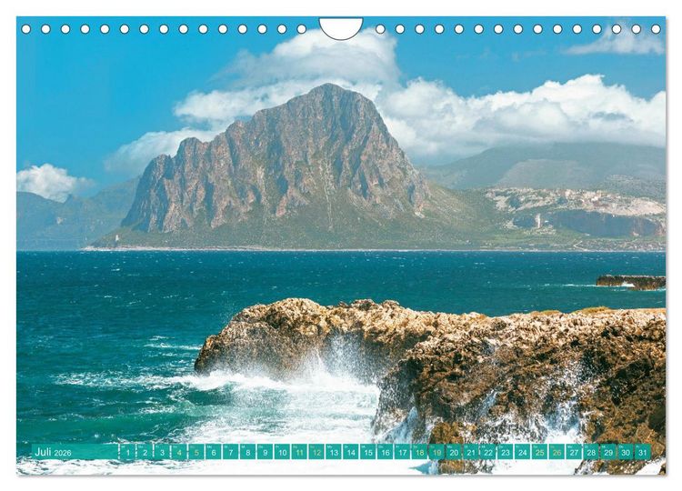 Produktbild: Sch&ouml;nes Sizilien: die Sonneninsel Italiens (Wandkalender 2026 DIN A4 quer), CALVENDO Monatskalender