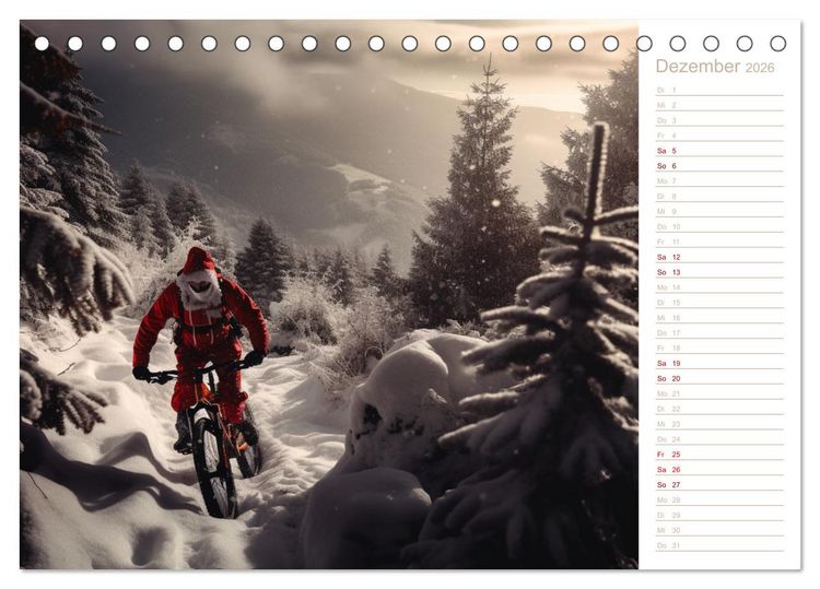 Produktbild: Mit dem Mountainbike durch die Welt (Tischkalender 2026 DIN A5 quer), CALVENDO Monatskalender