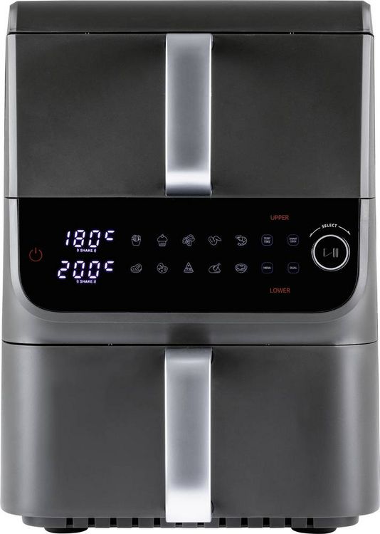 Produktbild: GourmetMaxx 16404 Hei&szlig;luft-Fritteuse 10l 2500W Antihaftbeschichtung, BPA-frei, Cool-Touch-Geh&auml;use, digitaler Timer, Grillfunktion