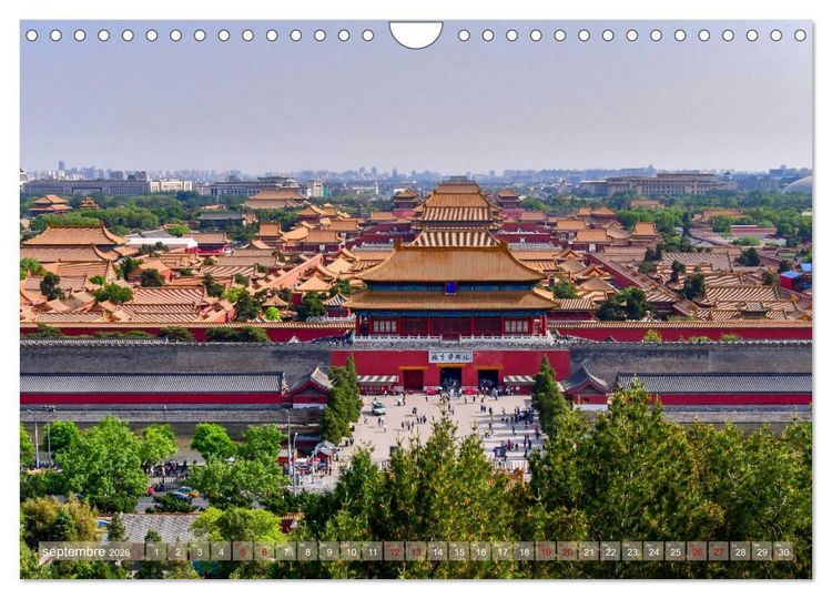 Produktbild: Palais et jardins imp&eacute;riaux &agrave; P&eacute;kin (Calendrier mural 2026 DIN A4 vertical), CALVENDO calendrier mensuel