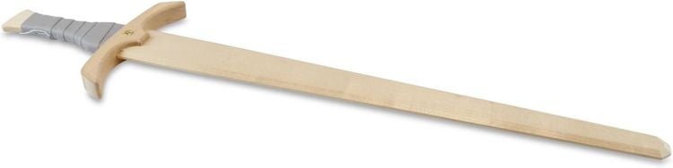 Produktbild: BestSaller 1105 - Schwert Schwertleite, Birke, 56cm, Holz-Schwert, Griff mit grauer Kunstlederwickelung