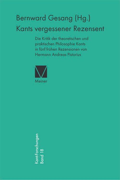 Produktbild: Kants vergessener Rezensent
