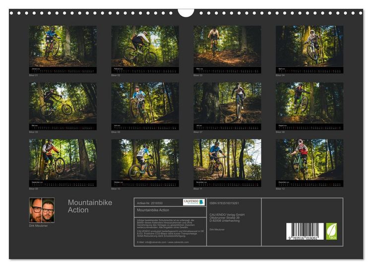 Produktbild: Mountainbike Action (Wandkalender 2026 DIN A3 quer), CALVENDO Monatskalender