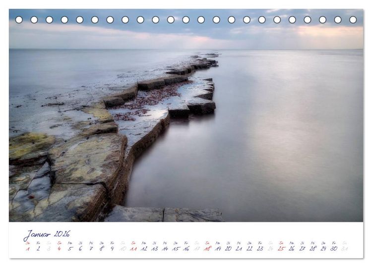 Produktbild: Jurassic K&uuml;ste - S&uuml;dengland (Tischkalender 2026 DIN A5 quer), CALVENDO Monatskalender