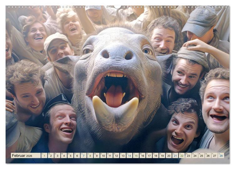 Produktbild: Gutm&uuml;tige Giganten &ndash; Humorbilder (Wandkalender 2026 DIN A2 quer), CALVENDO Monatskalender