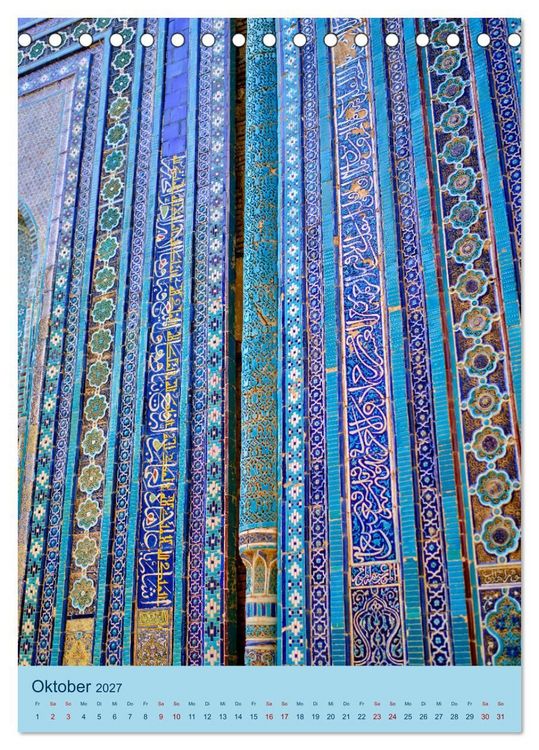 Produktbild: Usbekistan - Historische Architektur (Tischkalender 2027 DIN A5 hoch), CALVENDO Monatskalender