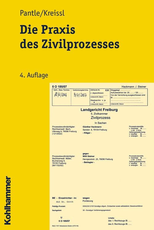 Bild vom Artikel Die Praxis des Zivilprozesses vom Autor Norbert Pantle