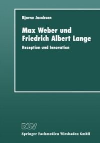 Produktbild: Max Weber und Friedrich Albert Lange