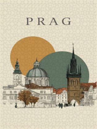 Produktbild: CALVENDO Puzzle Prag | 1000 Teile Lege-Gr&ouml;&szlig;e 64x48cm Foto-Puzzle f&uuml;r gl&uuml;ckliche Stunden