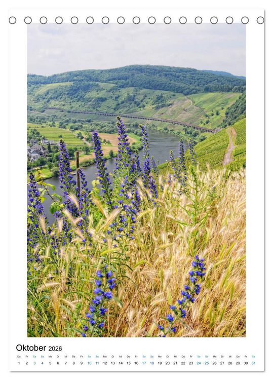 Produktbild: Natur genie&szlig;en - Hunsr&uuml;ck, Mosel und Eifel (Tischkalender 2026 DIN A5 hoch), CALVENDO Monatskalender
