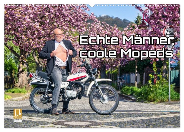 Produktbild: Echte M&auml;nner, coole Mopeds (Wandkalender 2027 DIN A2 quer), CALVENDO Monatskalender
