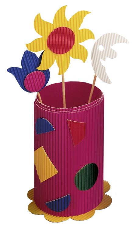 Produktbild: Folia Bastell-Wellpappe E-Welle 25x35cm, 10 Blatt farbig