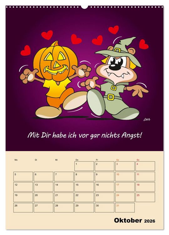 Produktbild: Ein Jahr mit Dir! (Wandkalender 2026 DIN A2 hoch), CALVENDO Monatskalender
