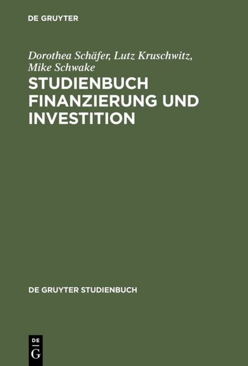 Produktbild: Studienbuch Finanzierung und Investition