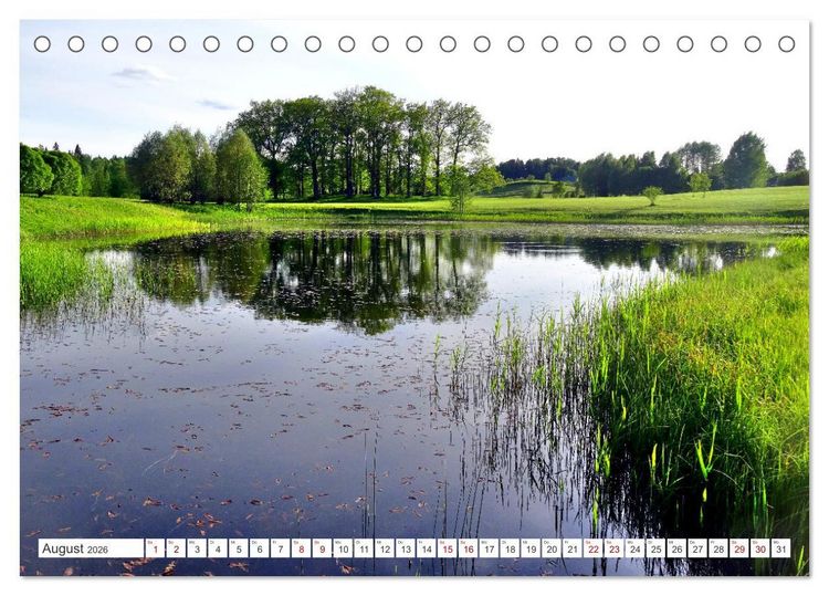 Produktbild: Gr&uuml;nes Estland - Naturparadies am Baltischen Meer (Tischkalender 2026 DIN A5 quer), CALVENDO Monatskalender