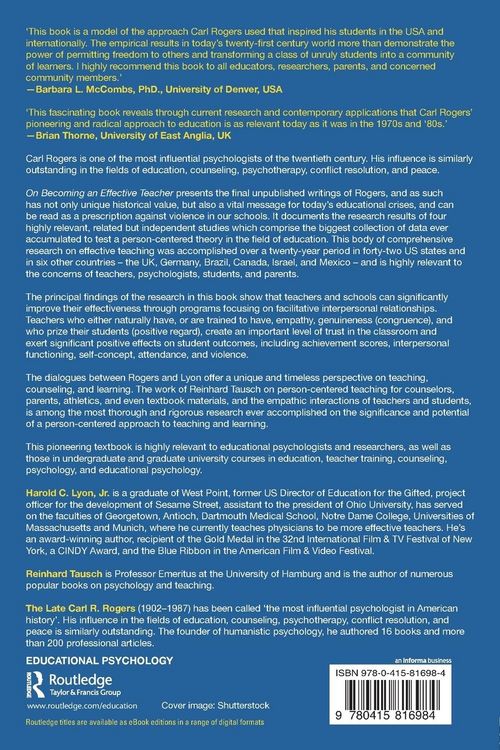 Produktbild: On Becoming an Effective Teacher