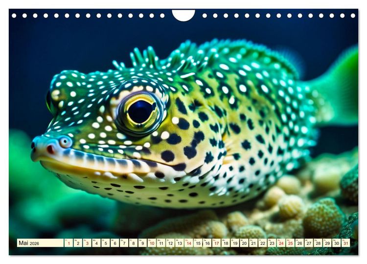 Produktbild: Faszinierende Fische (Wandkalender 2026 DIN A4 quer), CALVENDO Monatskalender