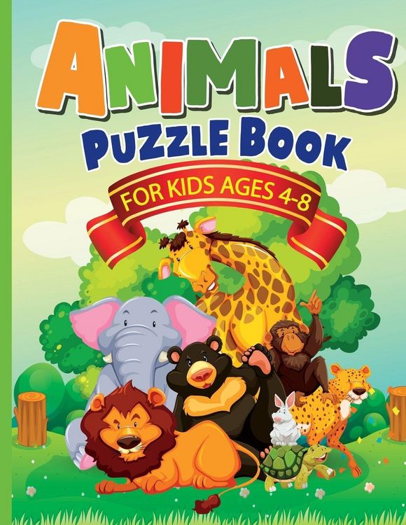 Produktbild: Animals Puzzle Book for Kids Ages 4-8