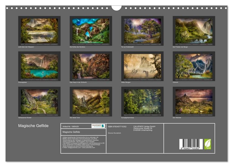 Produktbild: Magische Gefilde (Wandkalender 2026 DIN A3 quer), CALVENDO Monatskalender