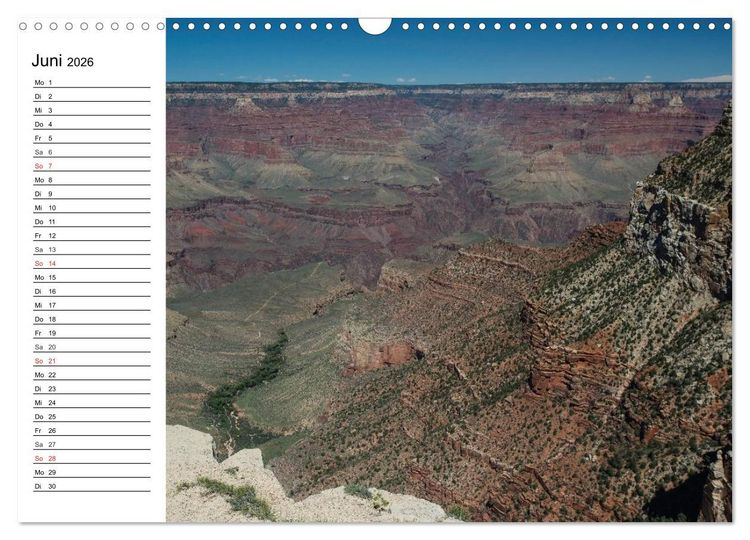 Produktbild: Faszination Grand Canyon (Wandkalender 2026 DIN A3 quer), CALVENDO Monatskalender