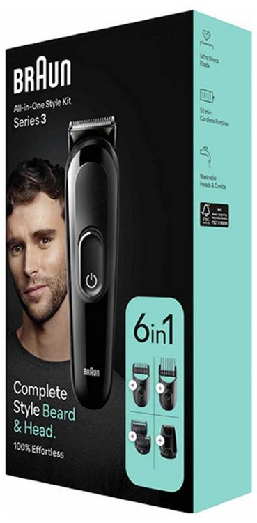 Produktbild: Braun All-in-One Style Kit MGK3420 Bart/ Bartschneider, Haarschneider Schwarz