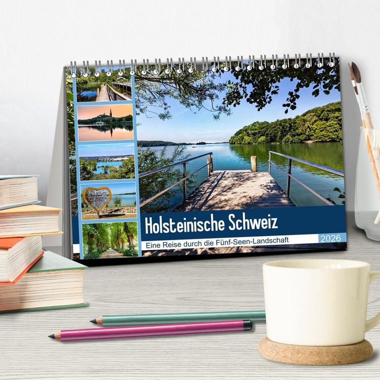Produktbild: Holsteinische Schweiz - F&uuml;nf-Seen-Landschaft (Tischkalender 2026 DIN A5 quer), CALVENDO Monatskalender