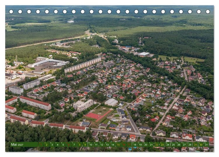 Produktbild: Eberswalde in Luftbildern (Tischkalender 2027 DIN A5 quer), CALVENDO Monatskalender
