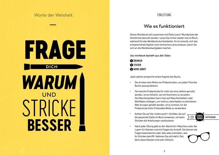 Produktbild: Patty Lyons&lsquo; Wundert&uuml;te der Stricktricks - Das Workbook