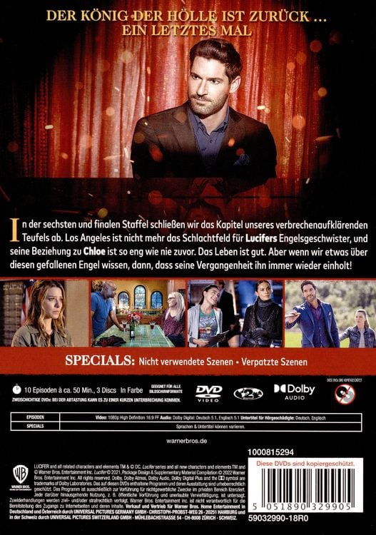 Lucifer: Staffel 6 [3 DVDs]