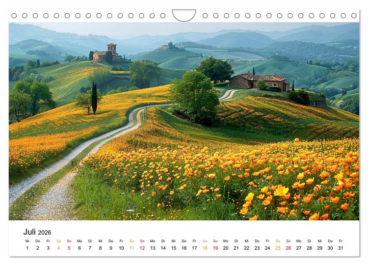 Produktbild: Stra&szlig;en und Wege (Wandkalender 2026 DIN A4 quer), CALVENDO Monatskalender