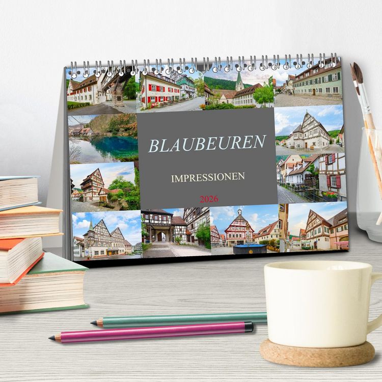 Produktbild: Blaubeuren Impressionen (Tischkalender 2026 DIN A5 quer), CALVENDO Monatskalender