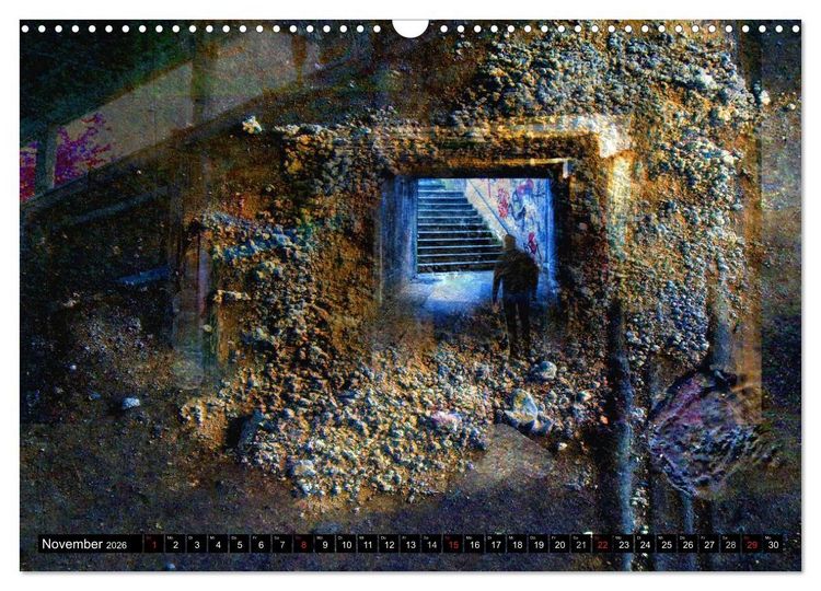 Produktbild: Illusionen in Texturen, Fotokunst (Wandkalender 2026 DIN A3 quer), CALVENDO Monatskalender