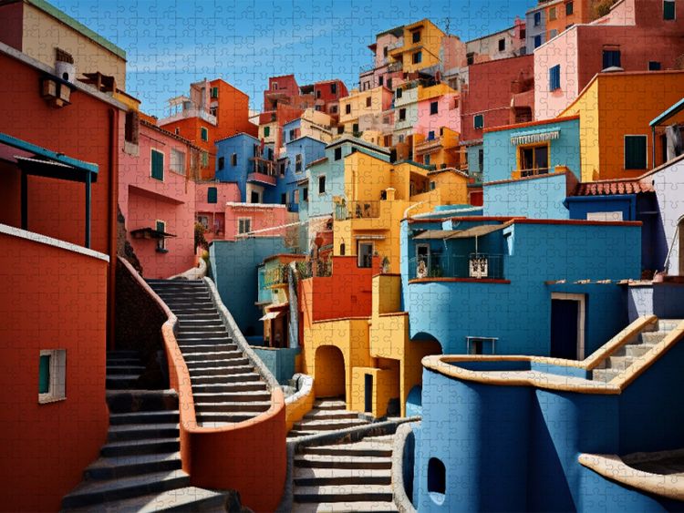 Produktbild: CALVENDO Puzzle Geheimnisvolle Gassen | 2000 Teile Lege-Gr&ouml;&szlig;e 90x67cm Foto-Puzzle f&uuml;r gl&uuml;ckliche Stunden