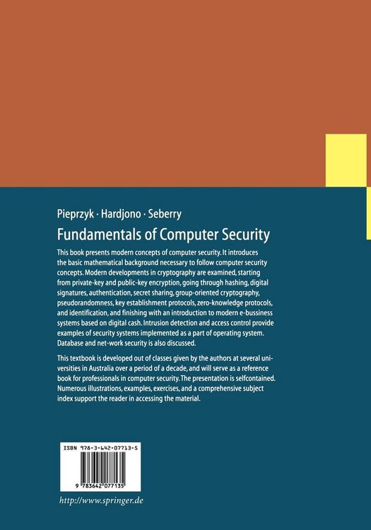 Produktbild: Fundamentals of Computer Security