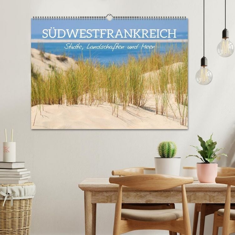 Produktbild: S&uuml;dwestfrankreich - St&auml;dte, Landschaften und Meer (Wandkalender 2027 DIN A2 quer), CALVENDO Monatskalender