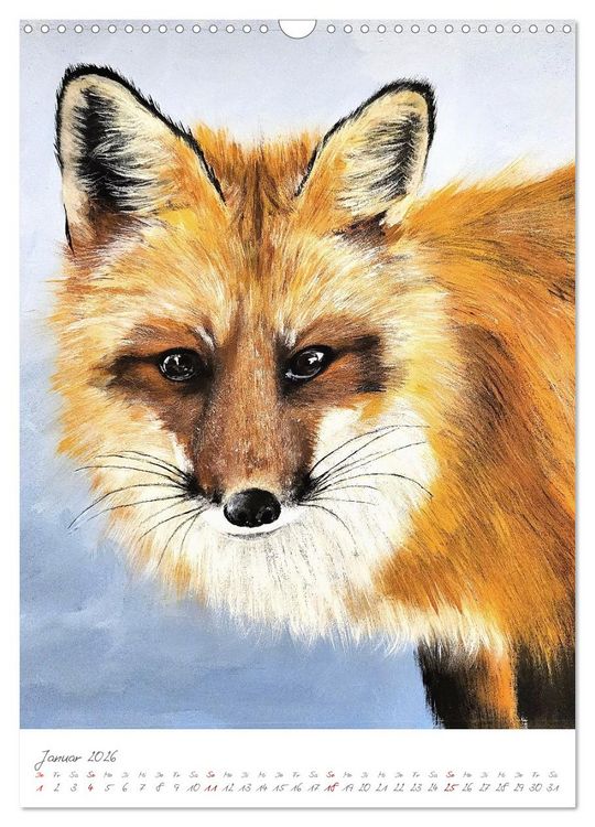 Produktbild: Beseelte Blicke - Lebendig gemalte und ber&uuml;hrende Tierportr&auml;ts (Wandkalender 2026 DIN A3 hoch), CALVENDO Monatskalender