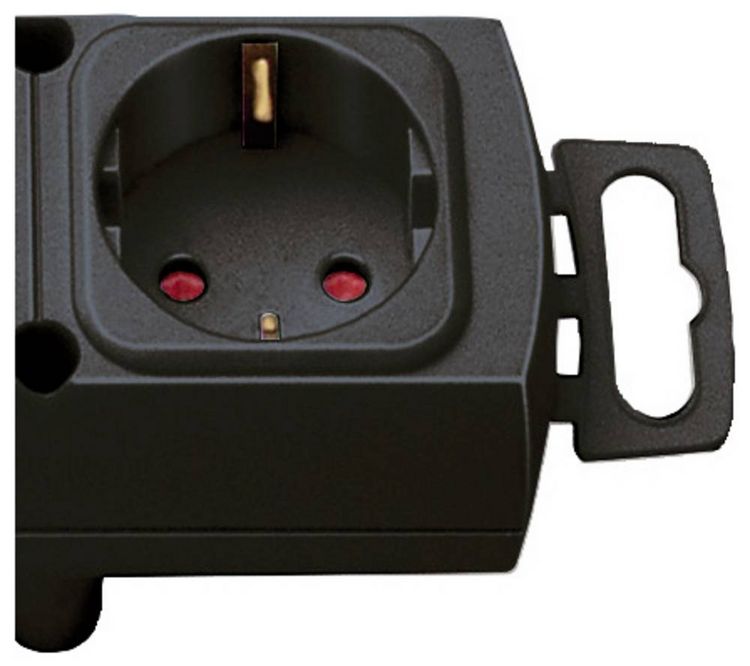 Produktbild: Brennenstuhl 1153100100 Steckdosenleiste mit Schalter 4fach Schwarz Schutzkontakt 1 St.
