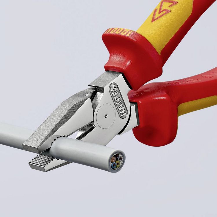 Produktbild: Knipex 02 06 180 VDE Kraft-Kombizange 180mm DIN ISO 5746, DIN EN 60900