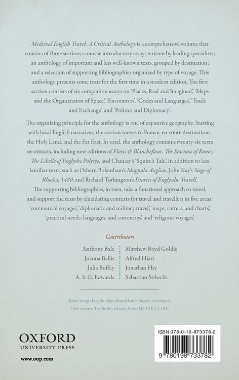 Produktbild: Medieval English Travel