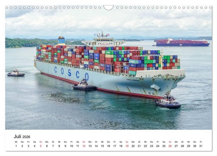 Produktbild: Panamakanal - Zwischen Atlantik und Pazifik (Wandkalender 2026 DIN A3 quer), CALVENDO Monatskalender