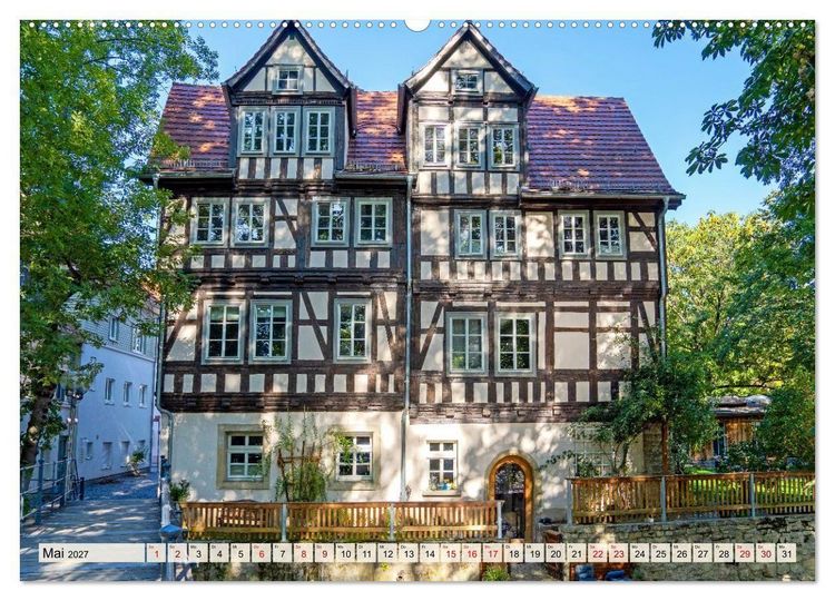 Produktbild: Erfurt &ndash; Ein Spaziergang durch die Landeshauptstadt (hochwertiger Premium Wandkalender 2027 DIN A2 quer), Kunstdruck in Hochglanz
