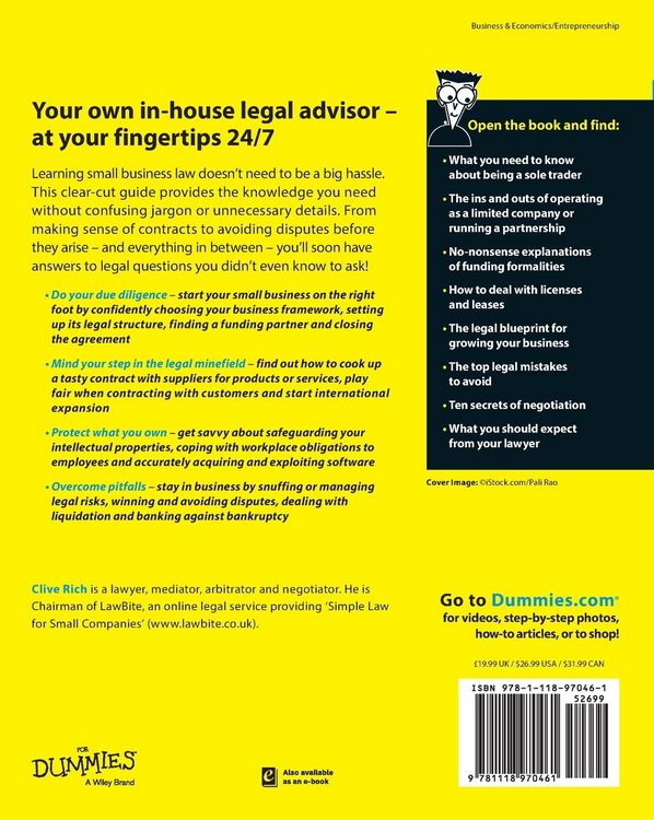 Produktbild: Law For Small Business For Dummies