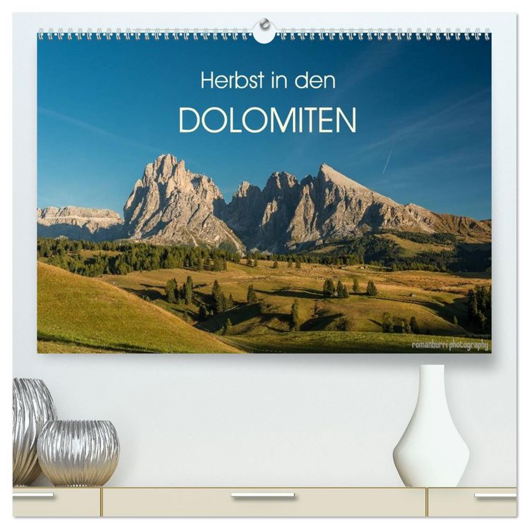 Produktbild: Herbst in den Dolomiten (hochwertiger Premium Wandkalender 2026 DIN A2 quer), Kunstdruck in Hochglanz