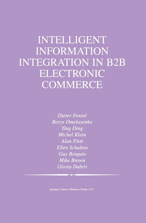 Produktbild: Intelligent Information Integration in B2B Electronic Commerce