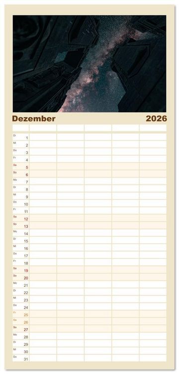 Produktbild: Familienplaner 2026 - Georgien - Neuzeit-Chroniken mit 5 Spalten (Wandkalender, 21 x 45 cm) CALVENDO