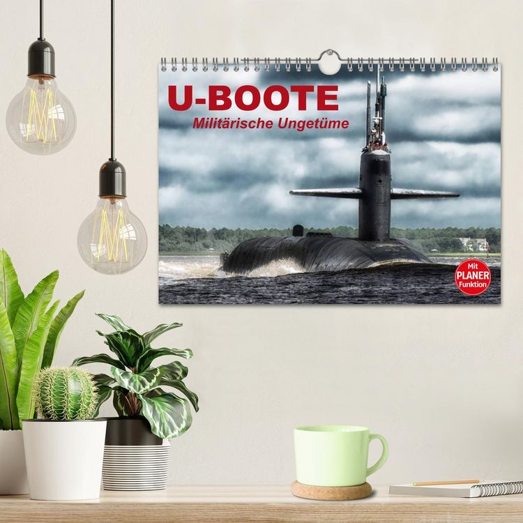 Produktbild: U-Boote. Milit&auml;rische Unget&uuml;me (Wandkalender 2026 DIN A4 quer), CALVENDO Monatskalender